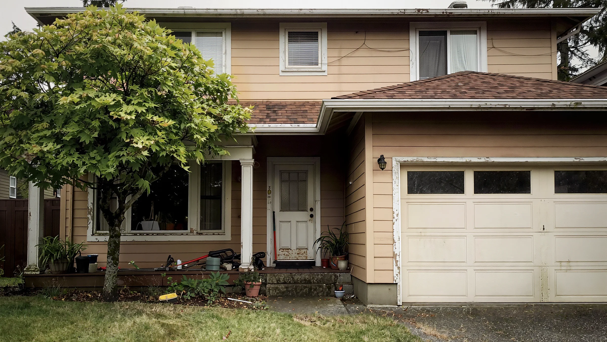 Before: Exterior repaint