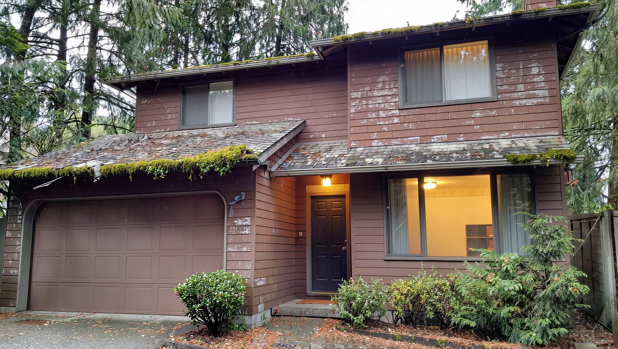 Before: New roof and siding